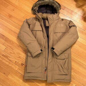 Men's North Face parka - camel